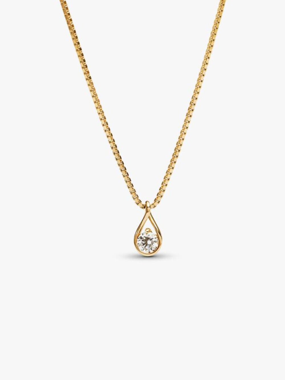 Pandora Infinite 14k Gold Lab-grown Diamond Pendant Necklace